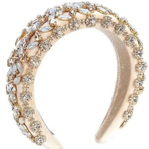 Nicola Bathie for Antonio Melani Victoria Jeweled Velvet Headband